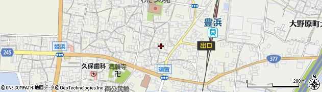 香川県観音寺市豊浜町姫浜637周辺の地図