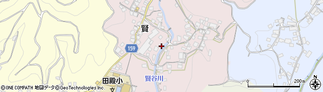 和歌山県有田郡有田川町賢63周辺の地図