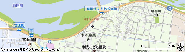 和歌山県有田市野187周辺の地図