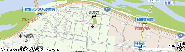 和歌山県有田市野21周辺の地図