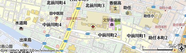 徳島市立徳島中学校周辺の地図