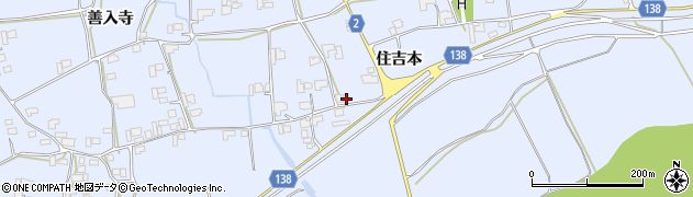 徳島県阿波市市場町香美住吉本136周辺の地図