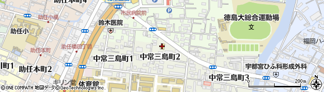 セブンイレブン徳島中常三島店周辺の地図