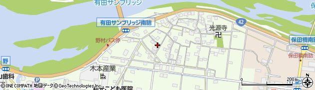 和歌山県有田市野139周辺の地図