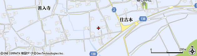徳島県阿波市市場町香美住吉本148周辺の地図
