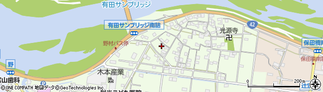 和歌山県有田市野140周辺の地図
