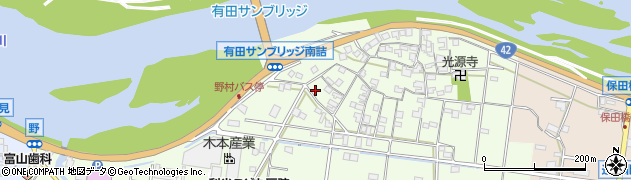 和歌山県有田市野143周辺の地図