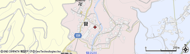 和歌山県有田郡有田川町賢57周辺の地図