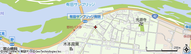 和歌山県有田市野145周辺の地図