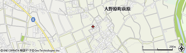 香川県観音寺市大野原町萩原1725周辺の地図