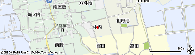 徳島県徳島市国府町北岩延（中内）周辺の地図