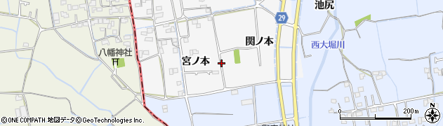 徳島県徳島市国府町桜間宮ノ本周辺の地図