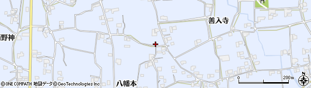 徳島県阿波市市場町香美秋葉本1周辺の地図