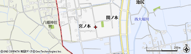 徳島県徳島市国府町桜間（宮ノ本）周辺の地図