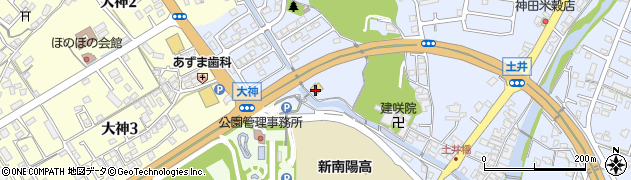 とんかつ浜かつ新南陽永源山店周辺の地図