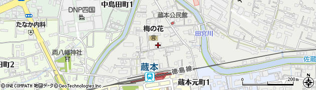 徳島県徳島市蔵本元町周辺の地図