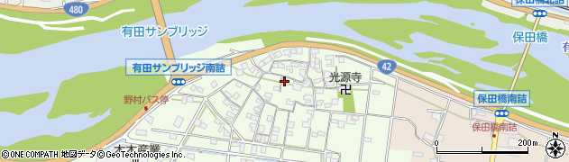 和歌山県有田市野81周辺の地図