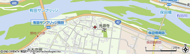 和歌山県有田市野52周辺の地図