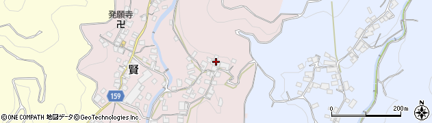 和歌山県有田郡有田川町賢1165周辺の地図