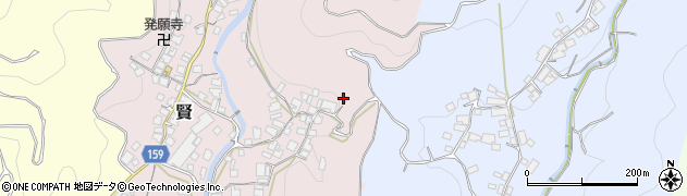 和歌山県有田郡有田川町賢1113周辺の地図