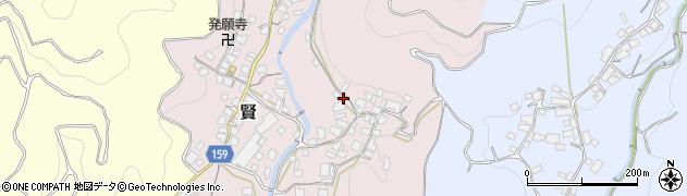 和歌山県有田郡有田川町賢1001周辺の地図