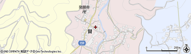 和歌山県有田郡有田川町賢74周辺の地図