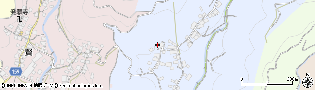 和歌山県有田郡有田川町船坂164周辺の地図