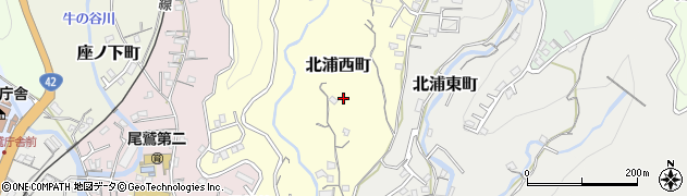 三重県尾鷲市北浦西町周辺の地図