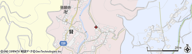 和歌山県有田郡有田川町賢985周辺の地図