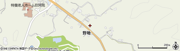 山口県岩国市玖珂町（野地）周辺の地図