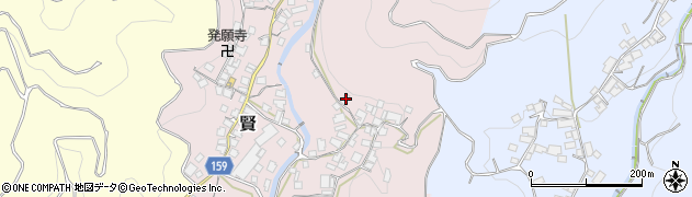 和歌山県有田郡有田川町賢1160周辺の地図