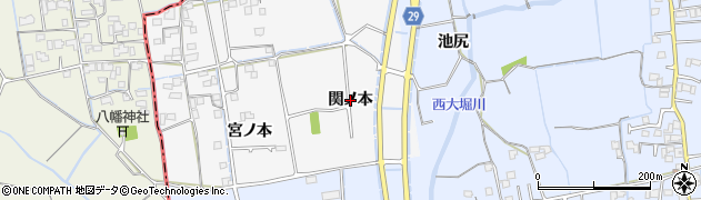 徳島県徳島市国府町桜間（関ノ本）周辺の地図