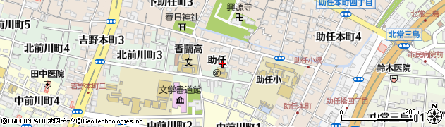 徳島県徳島市下助任町2丁目19周辺の地図