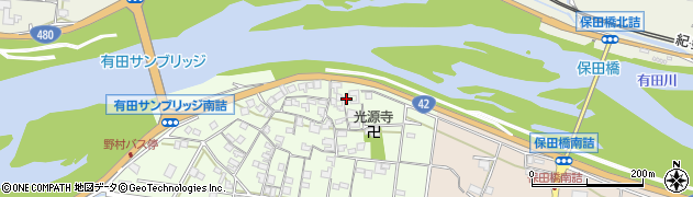 和歌山県有田市野57周辺の地図
