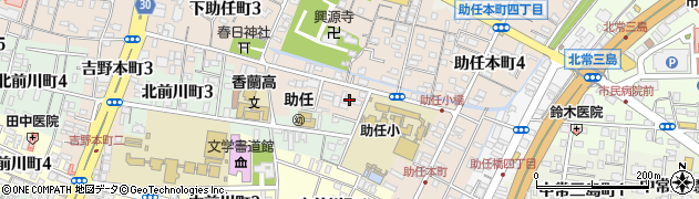 徳島県徳島市下助任町2丁目2周辺の地図