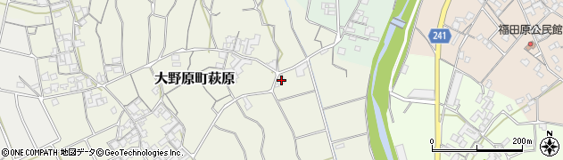 香川県観音寺市大野原町萩原2218周辺の地図