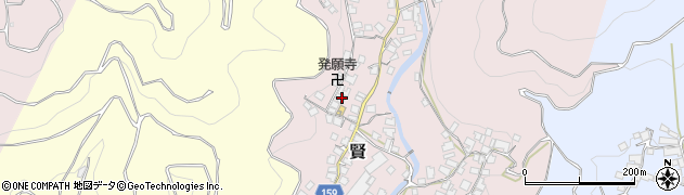 和歌山県有田郡有田川町賢137周辺の地図