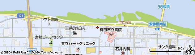 和歌山県有田市宮崎町37周辺の地図