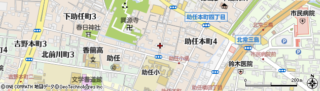 徳島県徳島市下助任町1丁目周辺の地図