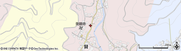 和歌山県有田郡有田川町賢132周辺の地図