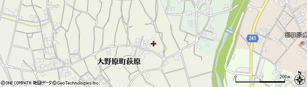 香川県観音寺市大野原町萩原2129周辺の地図