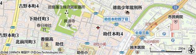 徳島県徳島市下助任町1丁目28周辺の地図