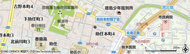徳島県徳島市下助任町1丁目32周辺の地図
