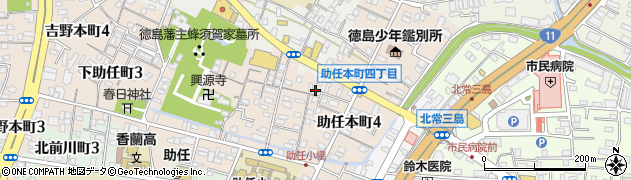 徳島県徳島市下助任町1丁目31周辺の地図