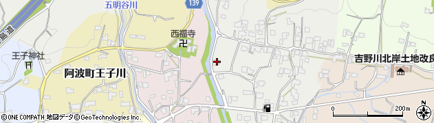 徳島県阿波市阿波町善地196周辺の地図