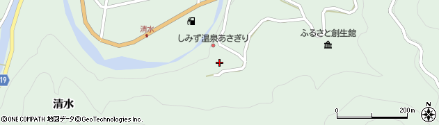 和歌山県有田郡有田川町清水1233周辺の地図