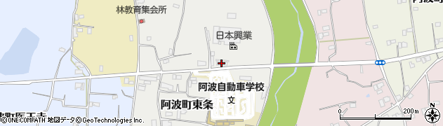 日本興業株式会社　阿波工場周辺の地図
