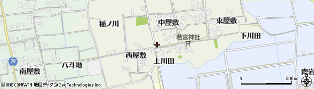 徳島県徳島市国府町北岩延中屋敷2周辺の地図