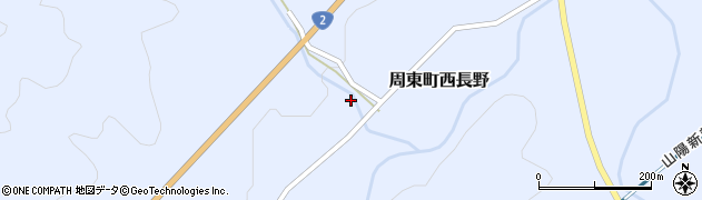 山口県岩国市周東町西長野鳴川周辺の地図