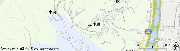 徳島県美馬市脇町（中段）周辺の地図